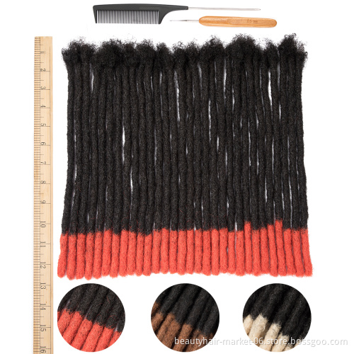 100% Real Human Hair Dreadlock Extensions vendors,Full Head Handmade 0.8cm-1.2cm Thickness Wholesale Human Dreadlocks Extensions